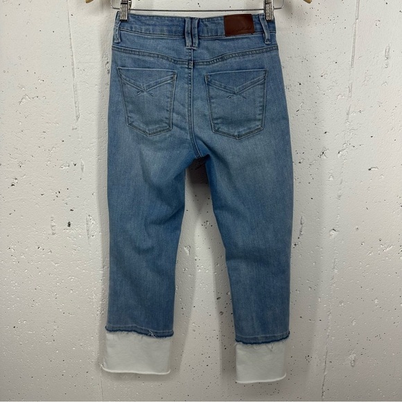 Unpublished Women’s size 25 Margaux Blue and White Crop Stretch Jeans - Picture 4 of 10
